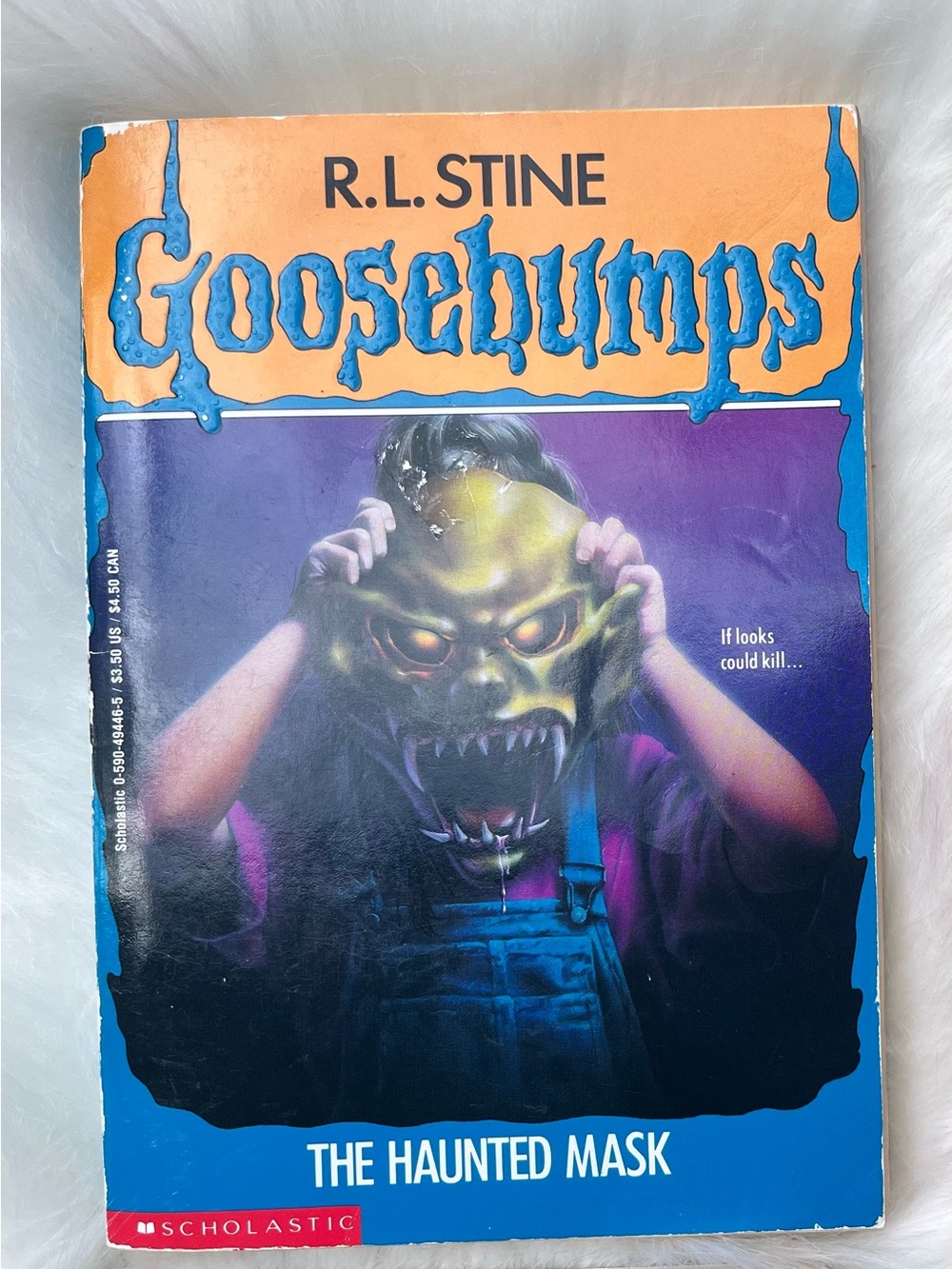 90's Vintage Goosebumps Original Series Paperback Book - The Haunted Mask